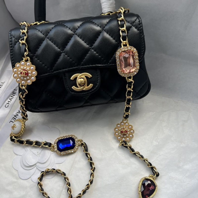 Ch**el top handle bags